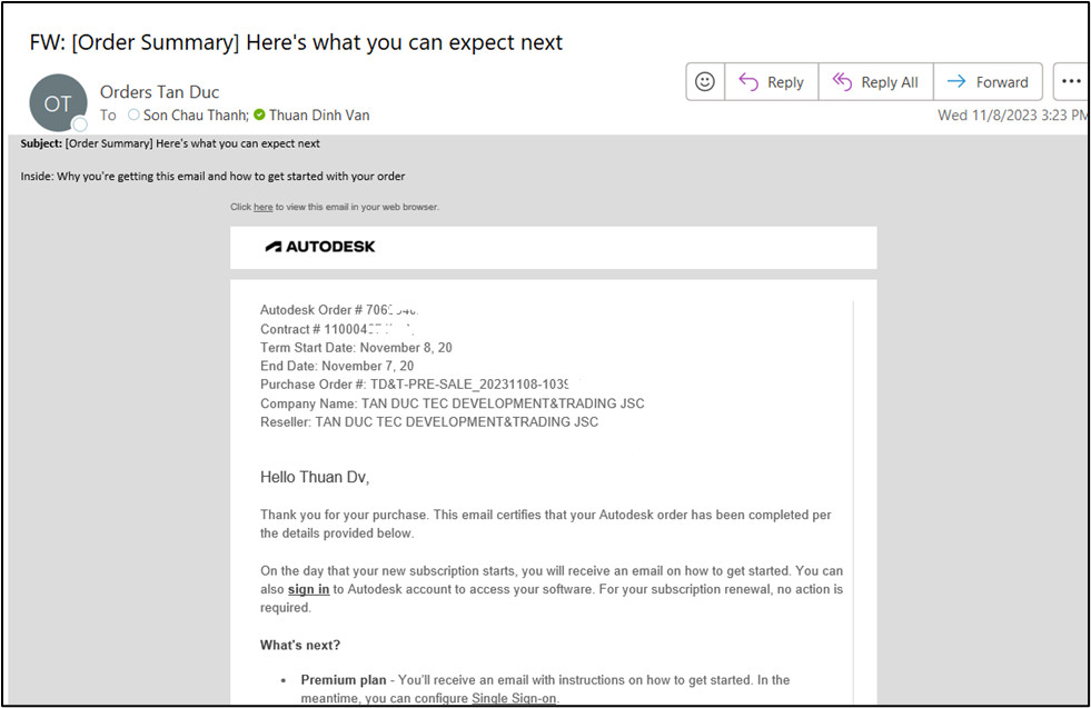 Quy trình quản lý User - Assign License Autodesk cho khách hàng mới (Cập nhật 06/2024)